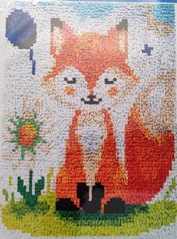 JACAROU - TAPIS RENARD (FOX) - POINTS NOUÉS (PETIT)